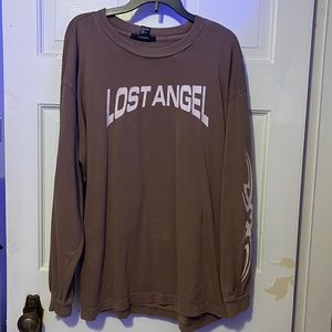 Brown, lost angle, forever 21 long sleeve shirt